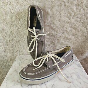 Sperry Top-Sider  0777867 Men's Halyard Gray Casual Low Top Boat Shoes Size 9M